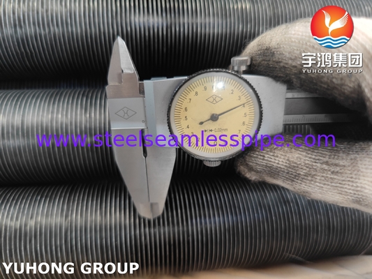 ASME SA209 لوله بالدار جاسازی شده با بالدار AL1060 برای اقتصاد بخش های دیگ و گرم کننده های هوا