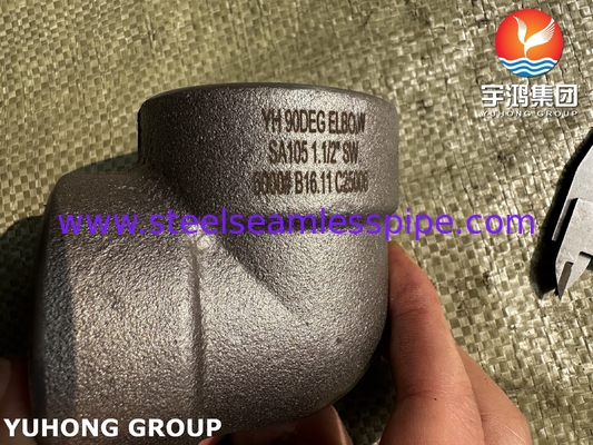 ASME SA105 فیتینگ فولاد کربن ساخته شده سوکتسوئیدی B16.11