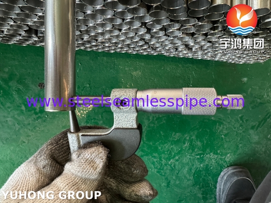 لوله جوش داده شده فولاد ضد زنگ ASTM A249 TP316L آنیل روشن