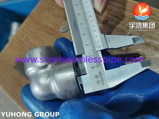 ASTM A182 F53 S32750 Super Duplex فولاد ضد زنگ مناسب 90Deg آرنج B16.11 کاربرد شیمیایی