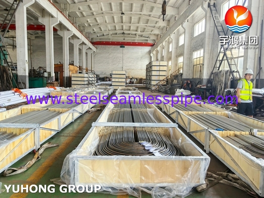 لوله خم U استیل ضد زنگ ASTM A213 TP304L برای مبدل حرارتی