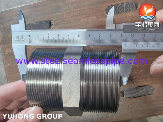 ASTM A182 F316L BSP اتحادیه هیکس نپل فوردینگ تحت فشار