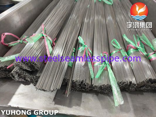 SUS304 SUS316L لوله پزشکی موی دارویی فولاد ضد زنگ برای سرنج ها کاتترها ISO9626