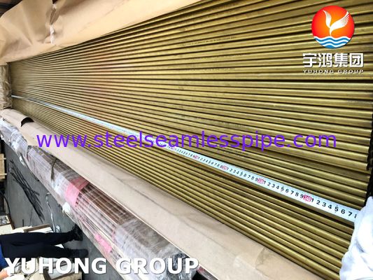 لوله بدون درز برنج آلومینیوم C68700، ASTM B111 UNS C68700، مورد استفاده در کارخانه آب شیرین کن