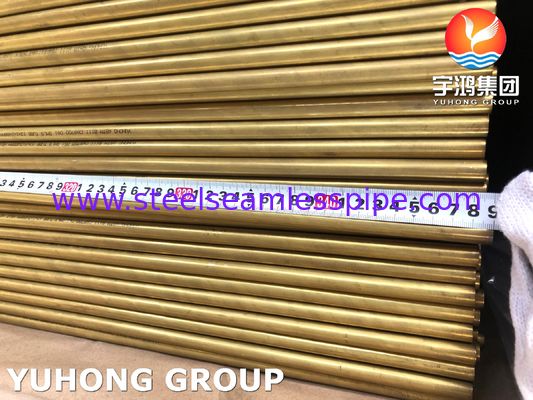 لوله آلیاژ کوپر B111 C68700 O61 لوله های بدون درز آلومینیوم مس برای مبادله گرما آب دریا