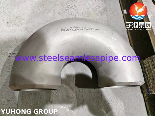 ASTM A403 WP321H لوله فولاد ضد زنگ ASME B16.9 Buttweld 180° آرنج