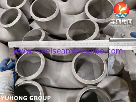 ASTM A403 WP321H لوله فولاد ضد زنگ ASME B16.9 Buttweld 180° آرنج