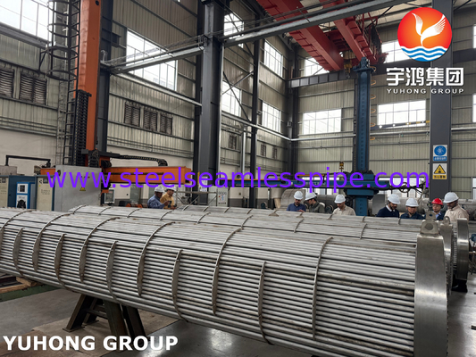 BV بررسی شده SA182 F11 GR.2 پوسته لوله و مبادله گرما لوله TEMA نوع R برای انتقال گرما بهینه