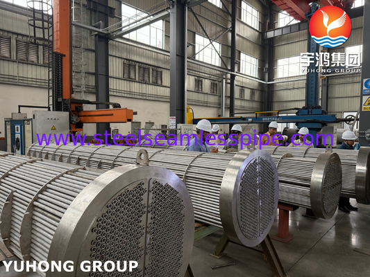 BV بررسی شده SA182 F11 GR.2 پوسته لوله و مبادله گرما لوله TEMA نوع R برای انتقال گرما بهینه