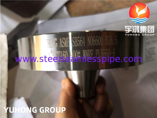 فلنج آلیاژ نیکل اینکونل 600 (آلیاژ 600، UNS N06600)، ASTM B564 / ASME SA564، جوش گردن با سطح برجسته (WNRF)