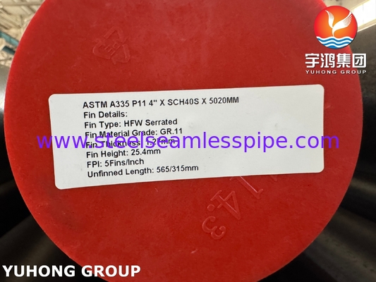 ASTM A335 P11 لوله بالدار دنده دار با بالدار GR 11 برای سیستم HSRG سوپر هیتر