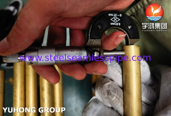 لوله مسی نیکلی ASTM B111 C68700 برای کندانسور مبدل حرارتی