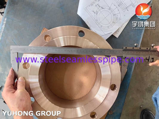 ASTM B283 C70620 فلنج آلیاژ مس نیکل برای کاربردهای دریایی