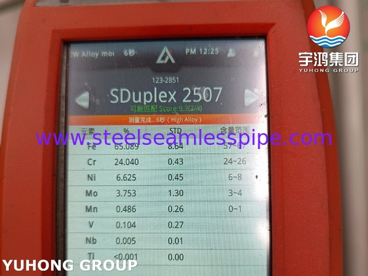 ASTM A790 UNS S37500 لوله بدون درز از فولاد ضد زنگ Super Duplex