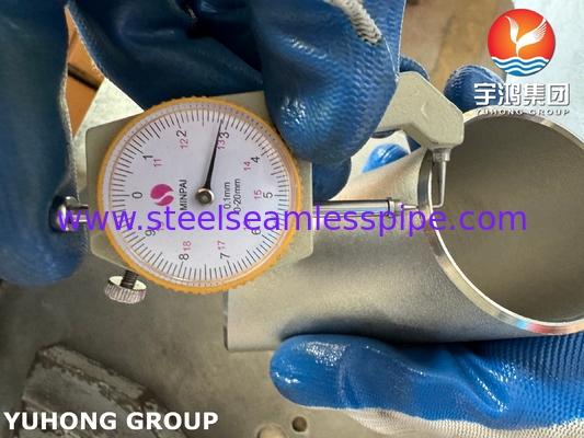 ASTM A403 WP304 فولاد ضد زنگ 90 درجه نصب آرنج B16.9