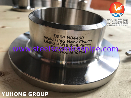 N04400 Flanges WNRF ASTM B564 مطابق با عملکرد بالا Flanges مقاوم به خوردگی
