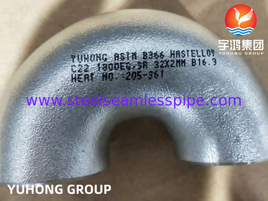 ASTM B366 C22 لوله آرنج تامین کننده لوازم جانبی آلیاژ نیکل مقاوم به خوردگی