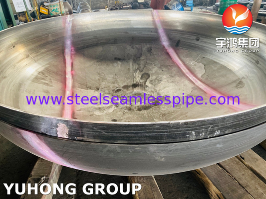 ASME U Stamp 2:1 سر بیضوی Q245R NACE برای ظروف خدمات خامه ای پالایشگاه گواهی شده است