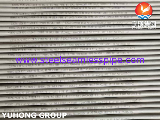 ASTM A312 TP316L (UNS S31603) لوله های بدون درز از فولاد ضد زنگ برای پتروشیمی