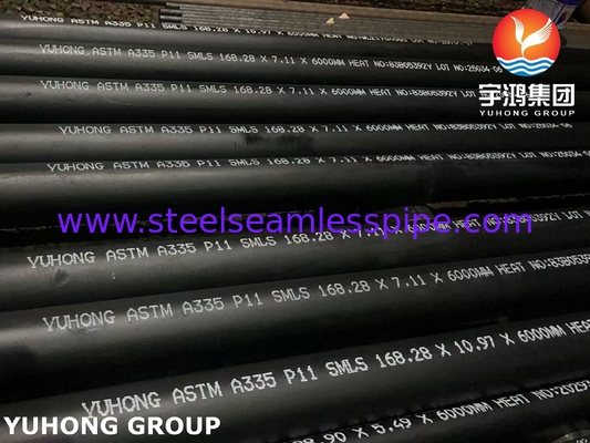 ASTM A335 P11 لوله فولادی آلیاژ فرریتک بدون درز برای سرویس در دمای بالا