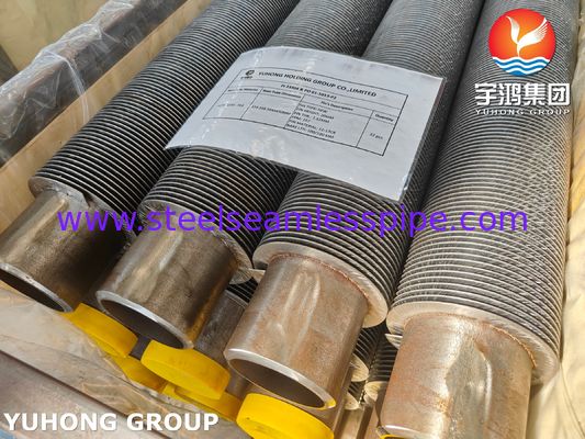 ASME SA335 P22 لوله بدون درز فولاد آلیاژ HFW لوله بال محکم برای سیستم HRSG