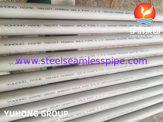 ASME SB167 آلیاژ 600 / N06600، لوله آلیاژ نیکل-کروم-آهن، مورد استفاده در فرآوری شیمیایی و هوافضا
