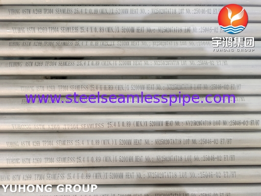 تامین کننده لوله ابزار دقیق استنلس استیل ASTM A269 TP304