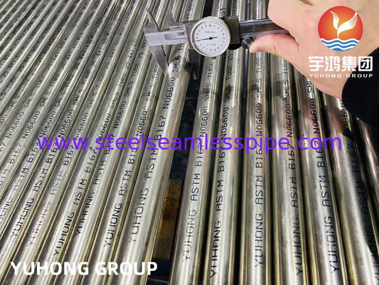 لوله آلیاژ نیکل بدون درز ASTM B167 UNS N06600 Inconel 600 لوله مبدل حرارتی