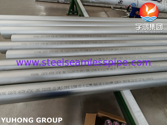 لوله فولادی ضد زنگ داپلکس ASTM A790 S32205 برای صنعت نفت و گاز
