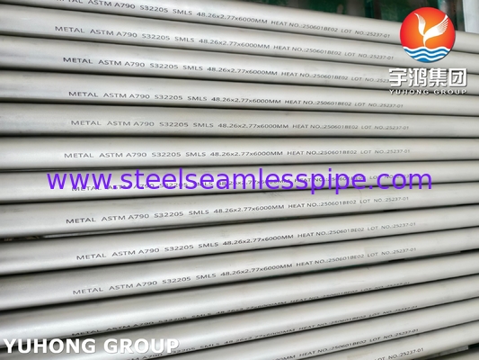 لوله فولادی ضد زنگ دوتایی (فریت/آستنیتی) بدون درز و جوش داده شده ASTM A790 UNS S32205