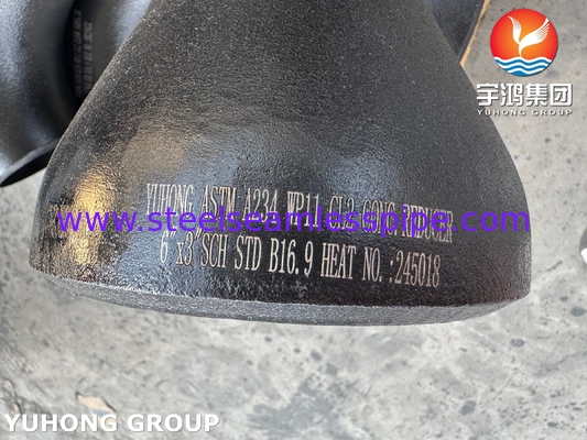 اتصالات فولادی آلیاژی ASTM A234 WP11 CL2 جوشی لب به لب برای صنایع شیمیایی B16.9