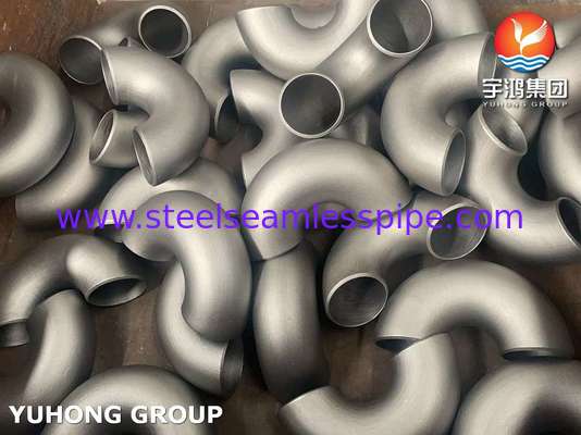 ASTM A403 WP321-S Austenitic Stainless Steel 180° Elbow Round Bend For Changing Direction of Pipeline