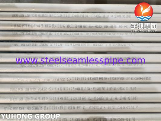 ASTM A269 TP304 (1.4301) لوله بی درهم فولاد ضد زنگ برای مبادله گرما