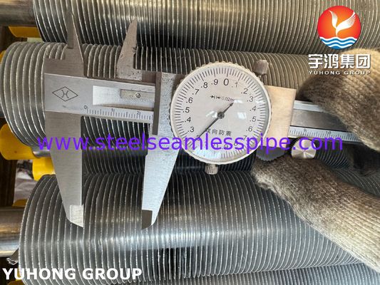 لوله پره دار اکسترود شده استیل ضد زنگ ASTM A213 TP304 برای مبدل حرارتی خنک شونده با هوا
