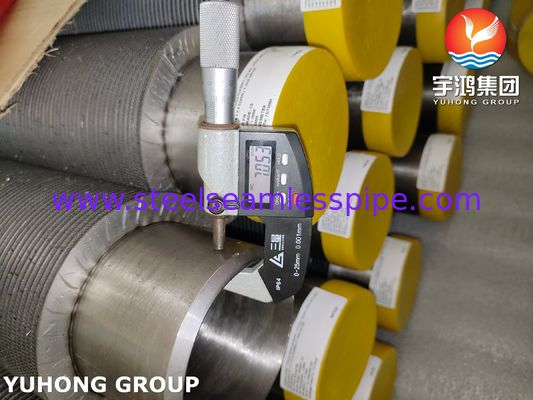 ASTM A376 TP347H لوله با باله های CS HFW Fin Tube، راه حل مقاوم به گرما حرفه ای
