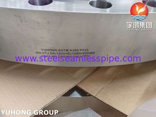 ASTM A182 F310 WN RTJ Face Stainless Steel Pipe Forged Flange برای نیروگاه های پتروشیمی و برق