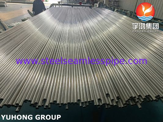 لوله مبدل حرارتی جوشی فولاد ضد زنگ ASTM A249 TP304 آنیل روشن