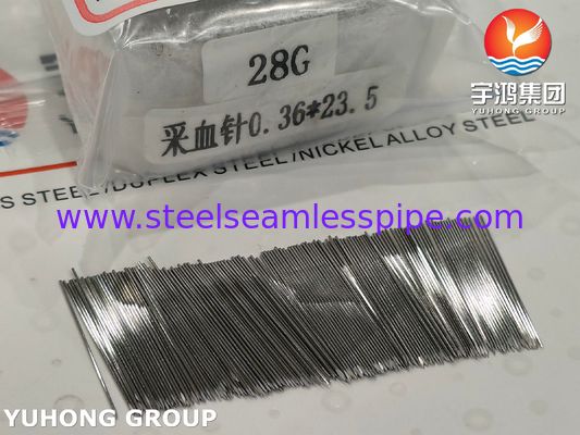 لانست خون‌گیری استیل ضد زنگ 28G 23.5MM SUS304 برای نمونه‌گیری خون، نوک جامد سه‌گوش