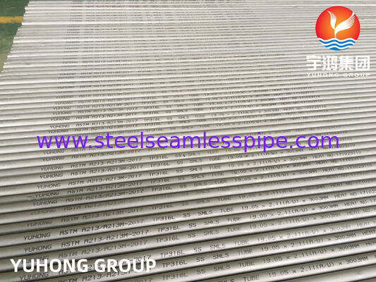ASME SA213 TP316L / UNS S31603 / 1.4404 Stainless Steel Seamless Heat Exchanger Tube