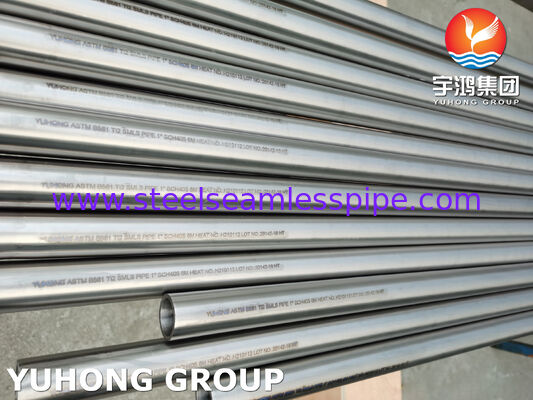 ASTM B861 Gr.2 UNS R50400 لوله های بدون درز تیتانیومی مقاوم به خوردگی برای کاربردهای صنعتی
