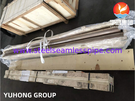 ASTM B466 C70600 نایل مس بی سیم 90/10 لوله مقاوم در برابر خوردگی برای کاربردهای آب دریا