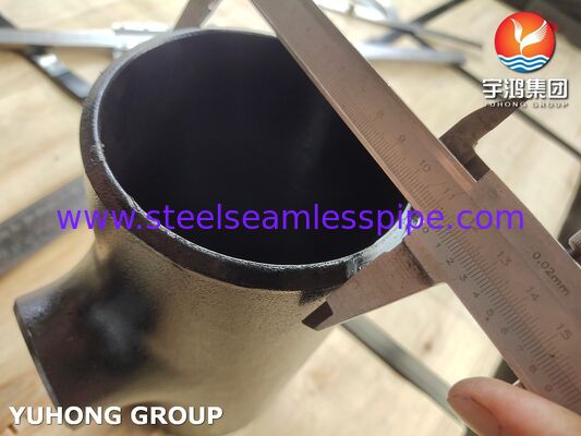 اتصال کربن استیل ASTM A234 WPB سه راهی کاهنده جوش لب به لب