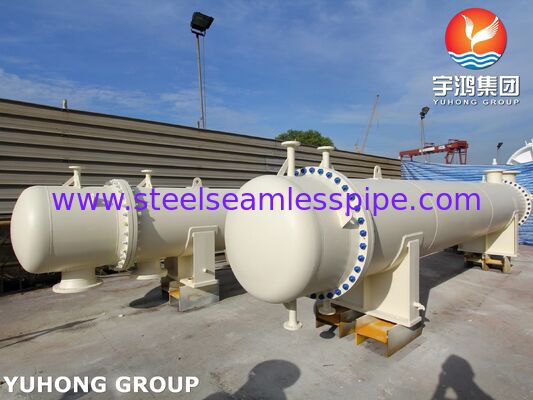 مبادله گرما سر شناور ASME U Stamped AES Type با لوله های TP316L برای خدمات سخت