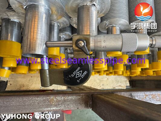 لوله پره دار اکسترود شده EN 10217-7 1.4301 برای بویلرها و خنک کننده های هوا