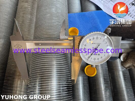 لوله پره دار اکسترود شده EN 10217-7 1.4301 برای بویلرها و خنک کننده های هوا