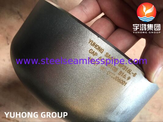 A403 WP316L-S SS Cap، ASME B16.9 Butt Weld Fittings، برای سیستم های لوله سازی صنعتی تحت فشار