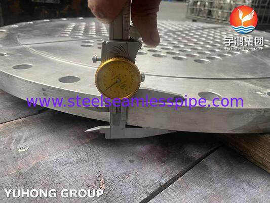صفحه لوله ثابت فولاد ضد زنگ ASME SA240 SS304 برای مبدل حرارتی