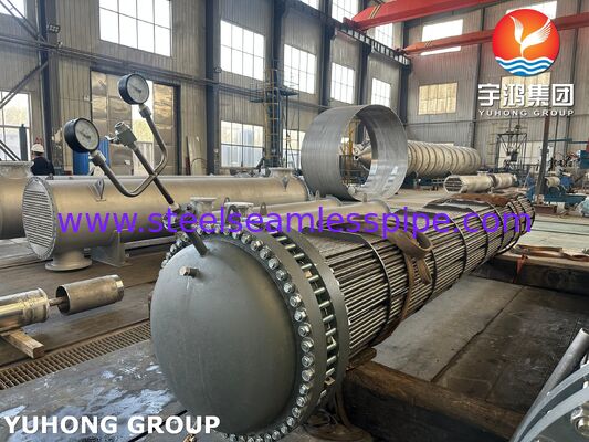 ASME SA179 لوله های U شکل بسته لوله های مبادله گرما شامل ASME SA516 Gr70N لوله ورق برای انتقال گرما صنعتی