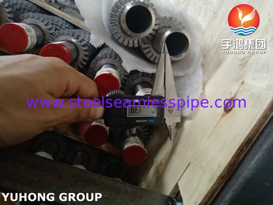 با فرکانس بالا، لوله های دوار دار TP304H پایه / SS304 Fin