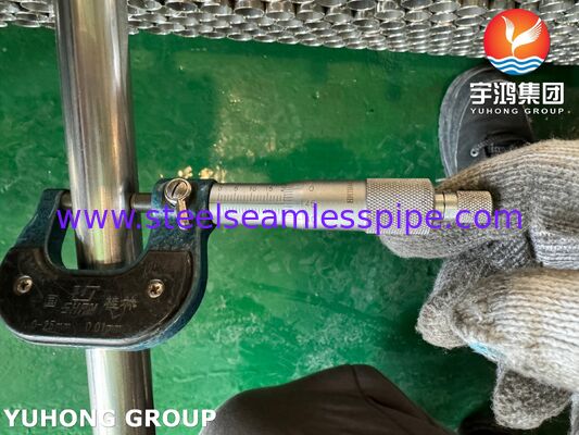 ASTM A249 TP316L 1.4404 لوله های جوشیده از فولاد ضد زنگ روشن برای تبخیر کننده EP MP